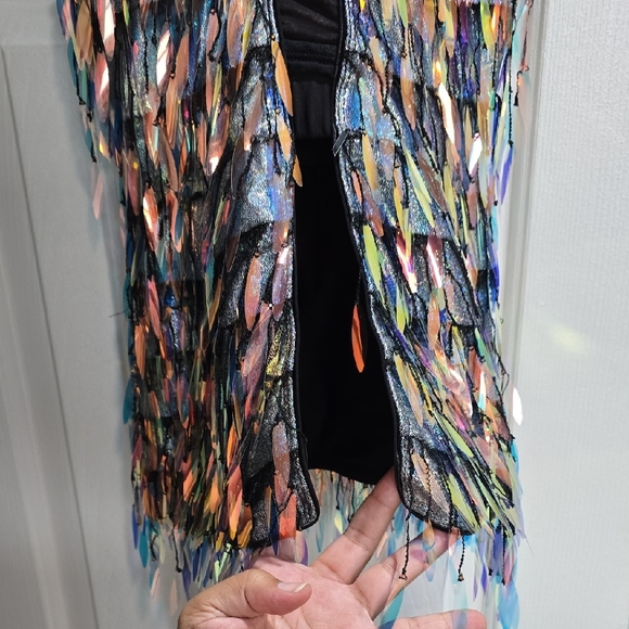 Kids Multicolor Sequin Vest - Picture 5 of 16